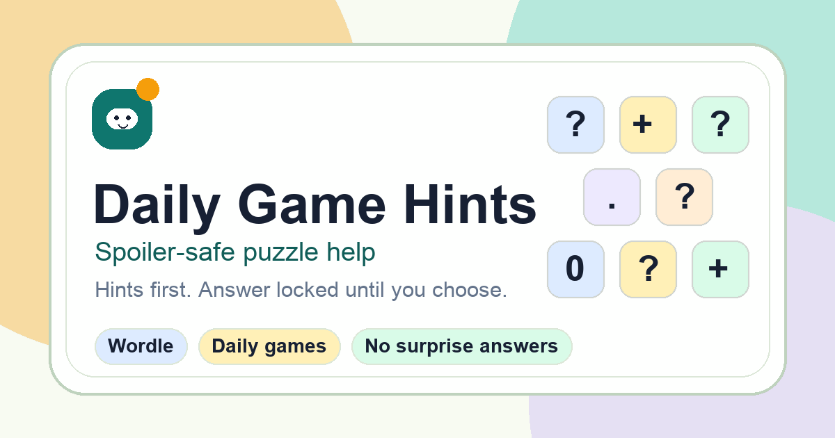 Daily Game Hints